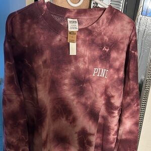 PINK Victoria's Secret Purple Tie-Dye Top